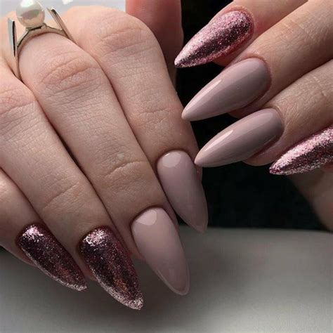 Маникюр Нарощенные Ногти Миндаль Дизайн — Richnail.ru