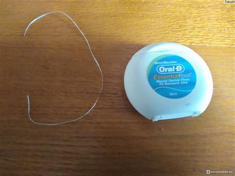 Зубная нить Oral-B Essential Floss - «Оставляет приятный вкус» | отзывы