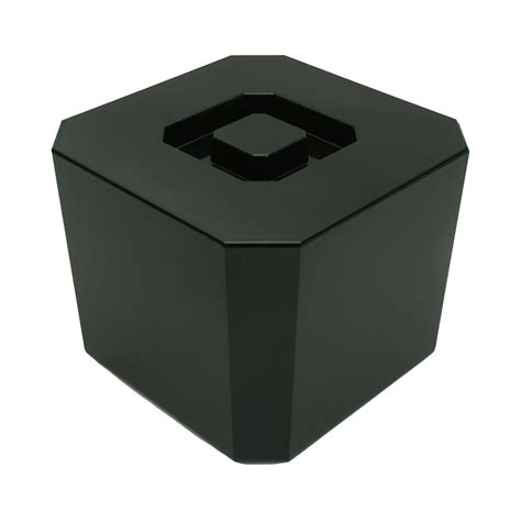 Chabrias Ltd Ice Bucket With Lid Black, 6 Litre, Octagonal & Double