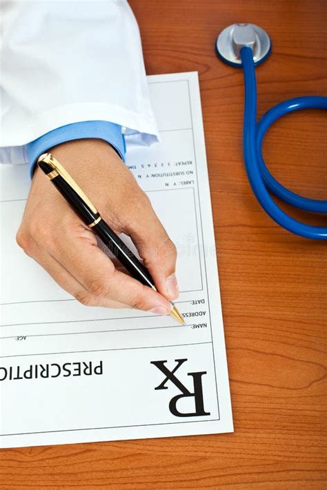 medical prescription stock photo image  hand clinic