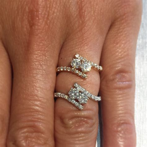 2 Stone Diamond Pave' Ring - Gorgeous 1ctw Two Stone Diamond Ring