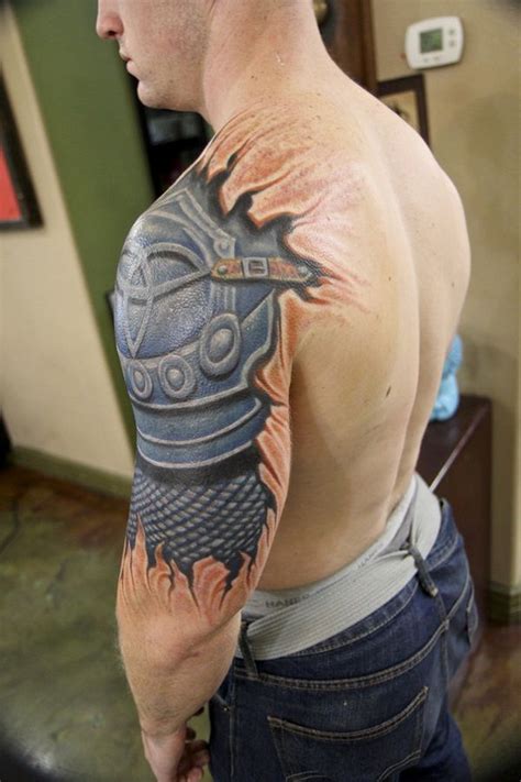 armor half sleeve tattoo - Real Page-Turner Binnacle Portrait Gallery