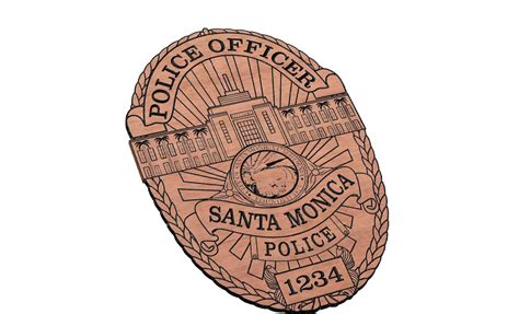 Santa Monica Police Badge SVG - Etsy