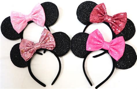 Pink Minnie Mouse Ears Pink Disney Ears Pink Minnie Ears | Etsy