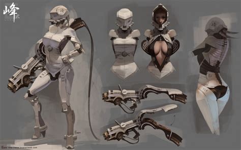 Robot Woman - Concept art, Illustrations, Sci-fi, wallpaperCoolvibe ...