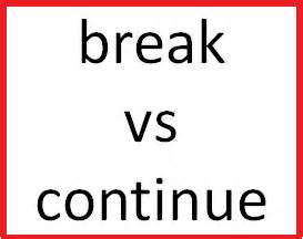 Difference Between break and continue in C