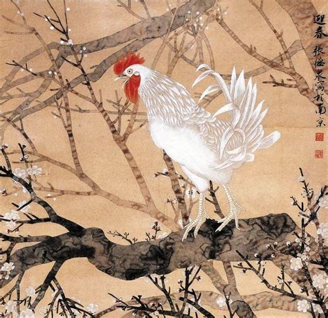 Петухи. Китайская традиционная живопись Oriental, Japan Painting, Pet ...