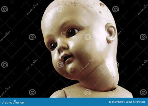 Creepy doll face stock photo. Image of doll, dolly, used - 55240368