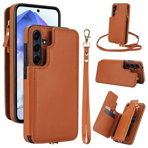 Crossbody Wallet Phone Case For Samsung Galaxy S24 FE with Card Holder