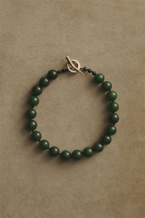 Medium Boule Collar In Jade | Sophie Buhai