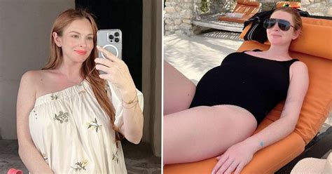 See Pregnant Lindsay Lohan's Growing Baby Bump: Photos