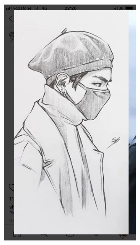 bts drawings btsdrawings drawings face drawing bts drawings