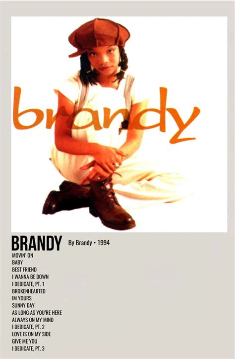 brandy | Music cover photos, Music album covers, Music poster ideas