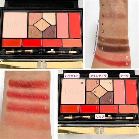 Свотчи рождественских палеток Dior The Atelier of Dreams Palettes ...