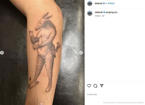 Doja Cat Shares New Back Tattoo – aGOODoutfit