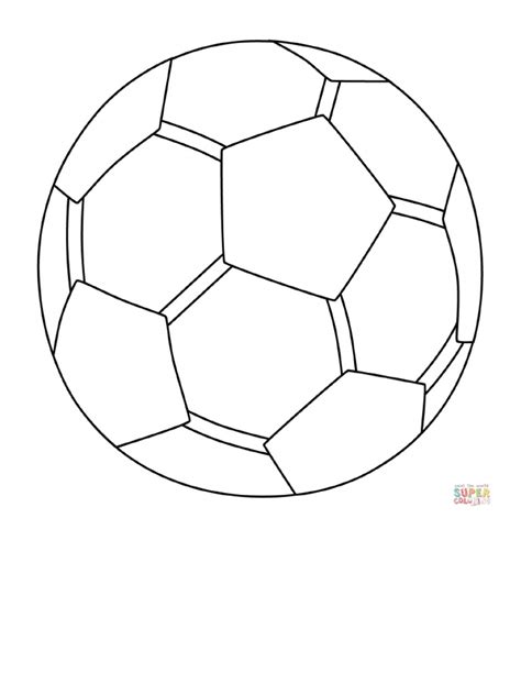 Dibujo de Emoji de Balón de Fútbol para Colorear - Dibujos para Colorear Imprimir Gratis | PDF