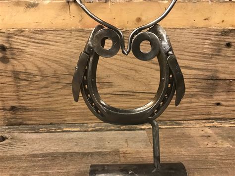Unique Handmade Metal Owl Sculpture Made From Reclaimed - Etsy