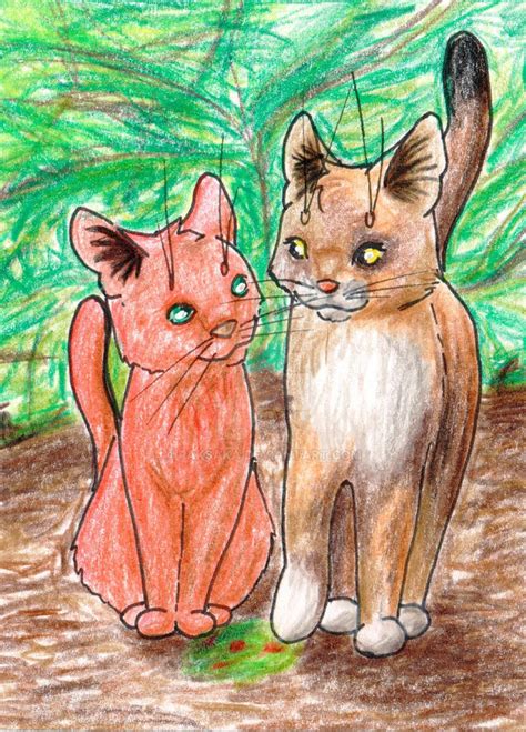 ACEO 11 - Spottedleaf and Firepaw by Raksaka on DeviantArt