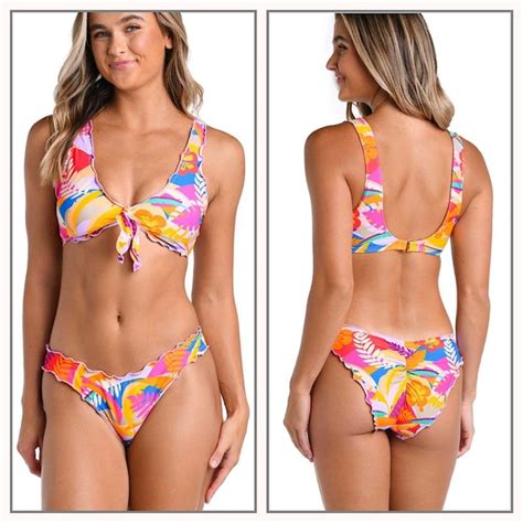 Hobie | Swim | Hobie Tropic Like It Hot Merrow Bralette Bikini Top And