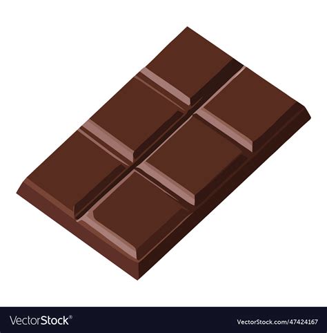 Dark chocolate bar Royalty Free Vector Image - VectorStock