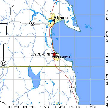 Ossineke, Michigan (MI) ~ population data, races, housing & economy