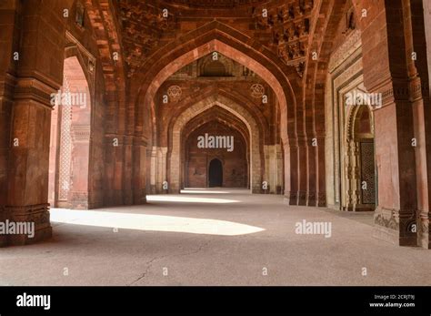 A mesmerizing view of architecture of old fort from inside Stock Photo ...