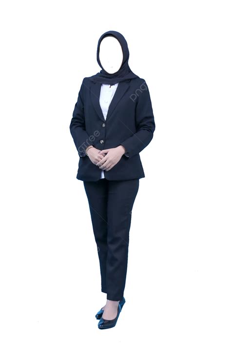 templat foto baju kerja wanita  tubuh lengkap  celana