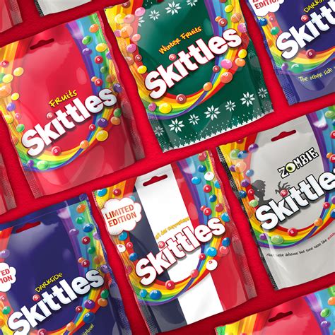 Skittles brand strategy and packaging by Straight Forward Design