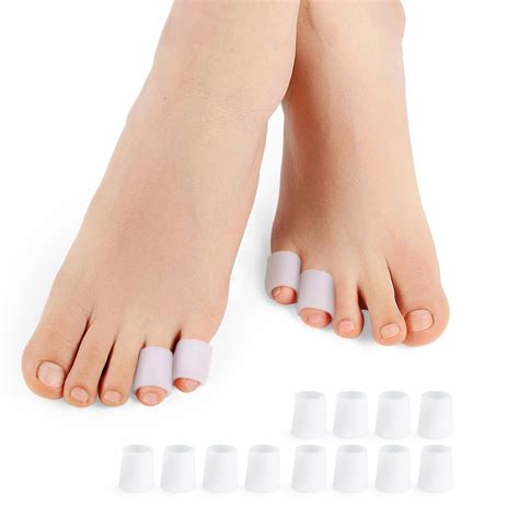 Povihome Pinky Toe Sleeves Protectors - 12 Pack Small Gel Corn