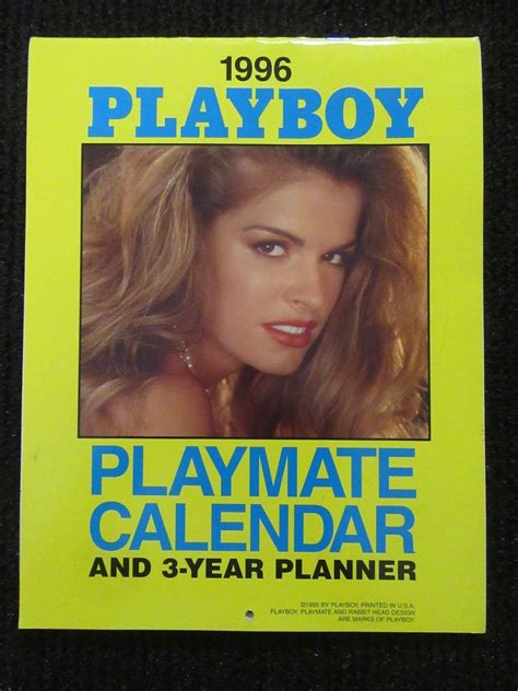 Vintage Playboy Playmate Calendar 1996 Nice Glossy Complete!! See Pics