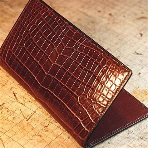 Alligator Multi-Card Long Bifold Wallet Alligator Suit Wallet for Men ...