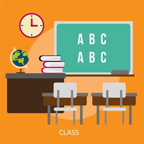 class conceptual illustration design  vector art  vecteezy