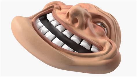Trollface Human 3D Model $24 - .3ds .blend .c4d .fbx .max .ma .lxo .obj ...