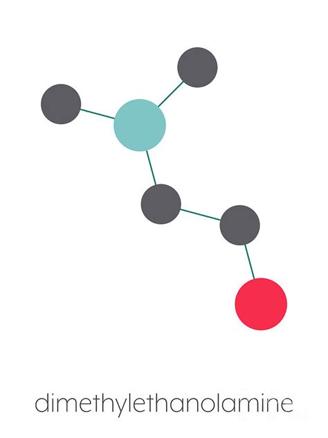 Dimethylaminoethanol Molecule Photograph by Molekuul/science Photo Library