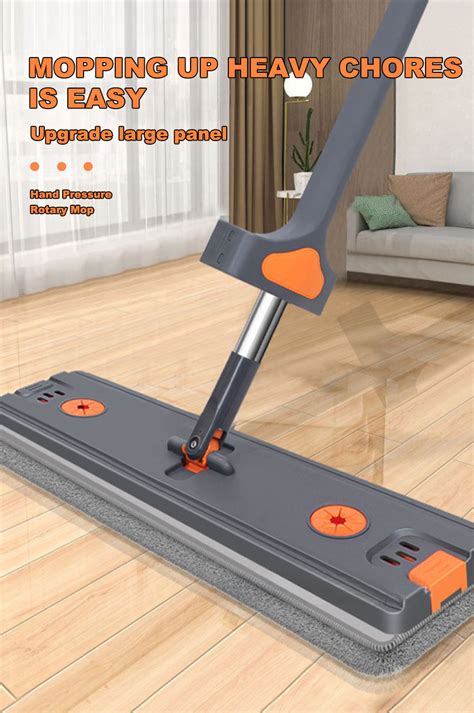 cm large flat mop heavy duty mop lantai  rotatable floor mop