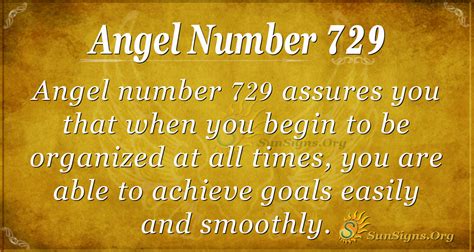 Angel Number 729 Meaning: Sacrifice your Time - SunSigns.Org