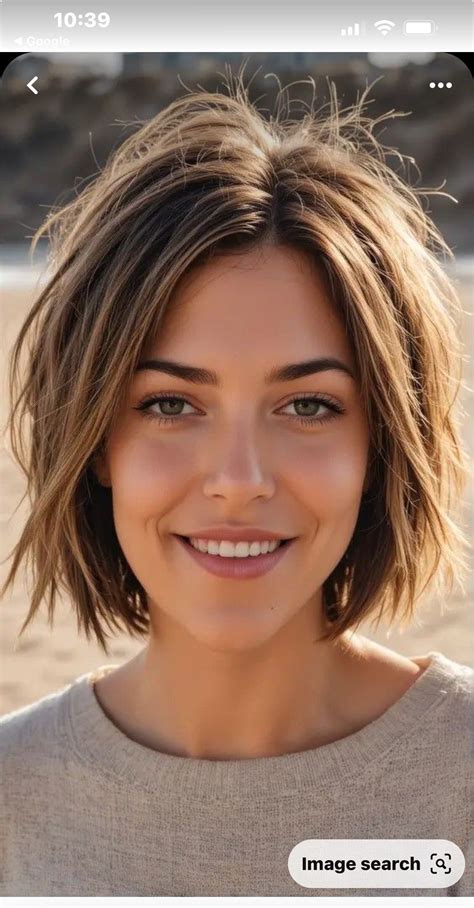 Pin on Haircuts in 2024 | Beach hair, Messy short hair, Medium hair styles