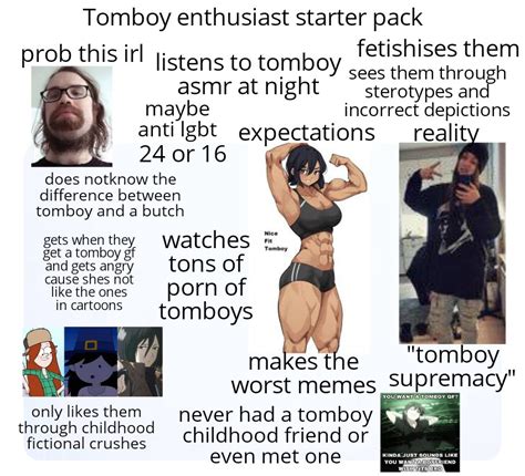 tomboy enthusiast starter pack rstarterpacks   meme