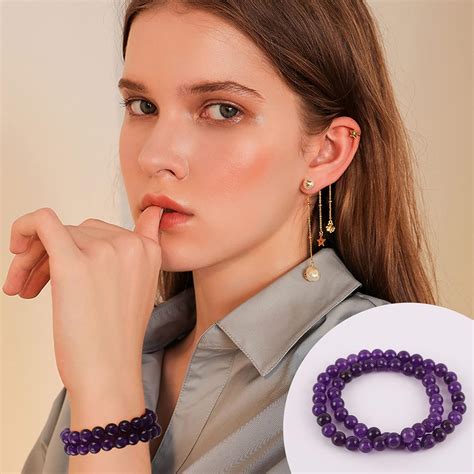 Fishdown Cuentas de piedra natural de 0.315 pulgadas, 100 cuentas