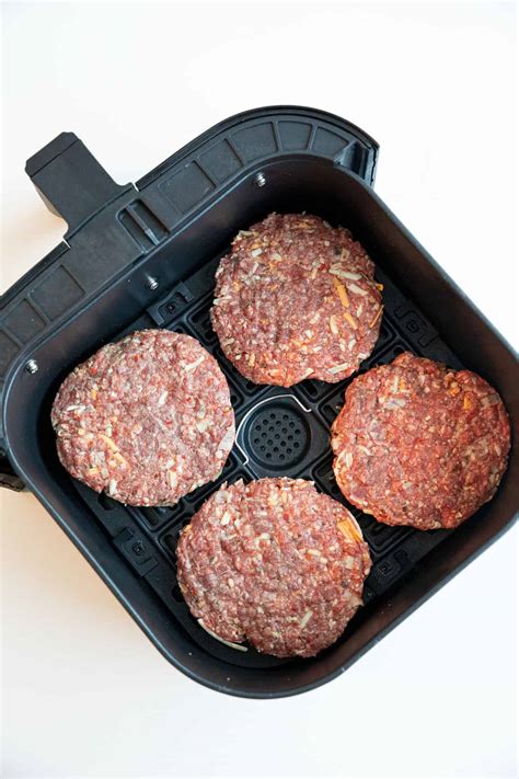 Air Fryer Hamburgers - The Kitchen Magpie