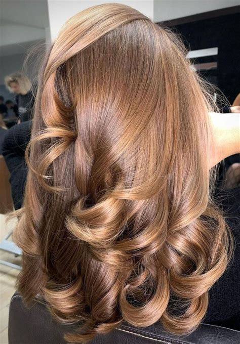 32 Beautiful Golden Brown Hair Color Ideas : Balayage + Volume | Kumral ...