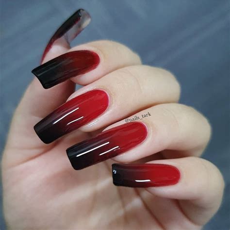 Unhas Vermelhas E Preta - Unhas vermelhas com preto: 25 ideias + como fazer passo a passo