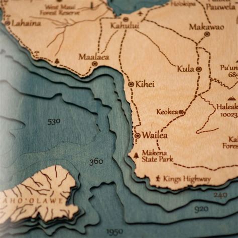 custom  wooden lake map lake map map wall maps