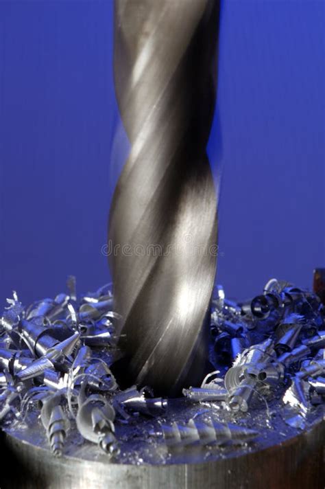 bore stock photo image  industry work aluminum drilling