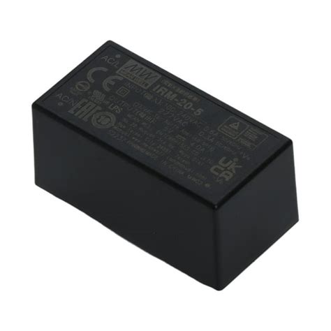 MEAN WELL IRM-20-5 5V 20W AC-DC PCB Mount Green Power Module, , Low ...