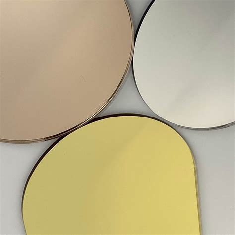 acrylic gold mirror mm white backing aa