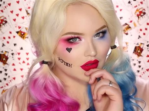 How To Apply Makeup Like Harley Quinn | Saubhaya Makeup