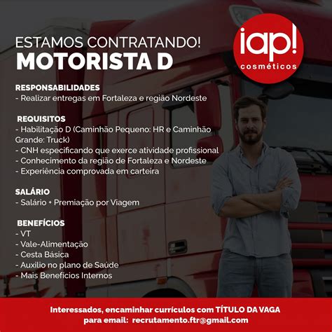 Vagas De Motorista Em Campinas Categoria D