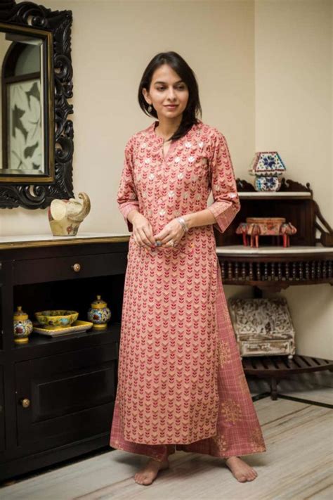 Kessa Ws488 Copper Rust Kurta Pant Set Featured - Kessa