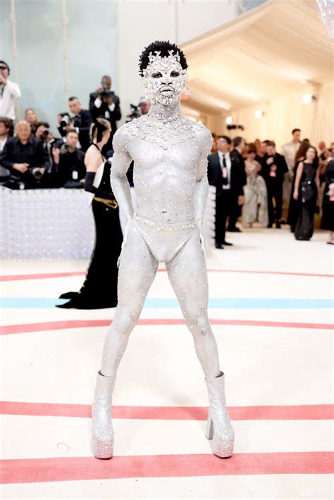 Lil Nas X goes nearly naked at Met Gala 2023